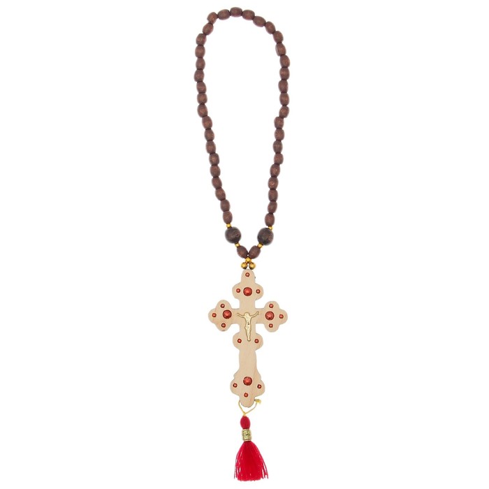 Крест деревянный "Сияние" микс