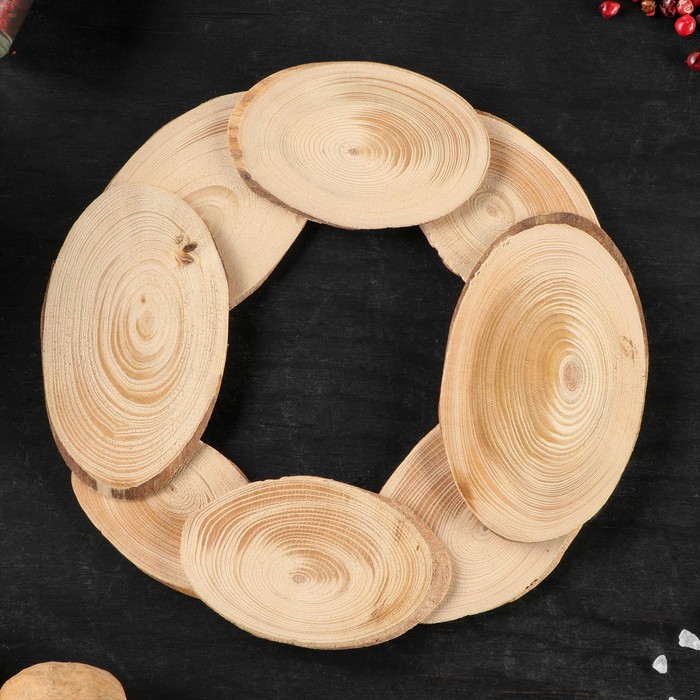Подставка под горячее из спилов "Эко-стиль", 15-17 см