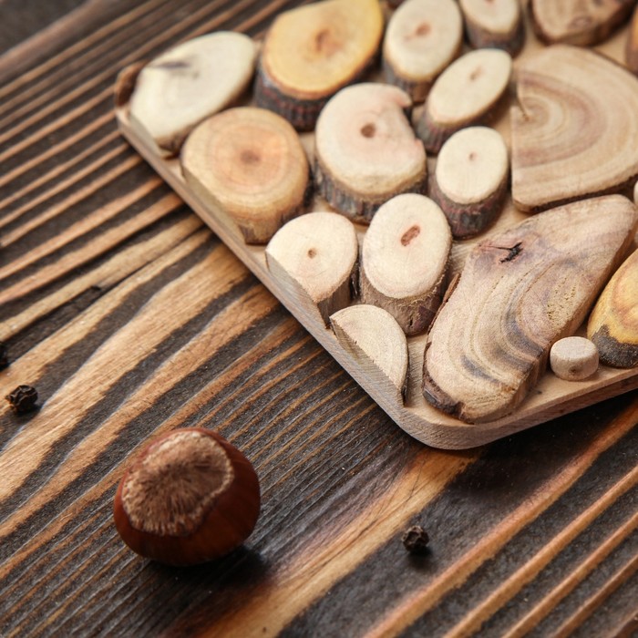 Подставка квадратная, 13 см, микс