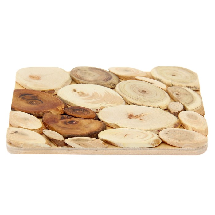 Подставка квадратная, 13 см, микс