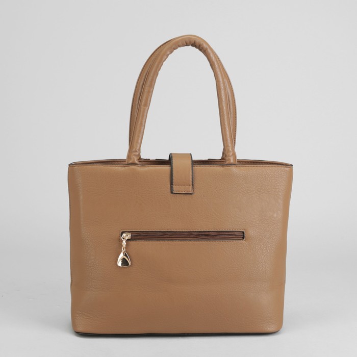 Сумка женская на молнии, 1 отдел с перегородкой, наружный карман, цвет хаки