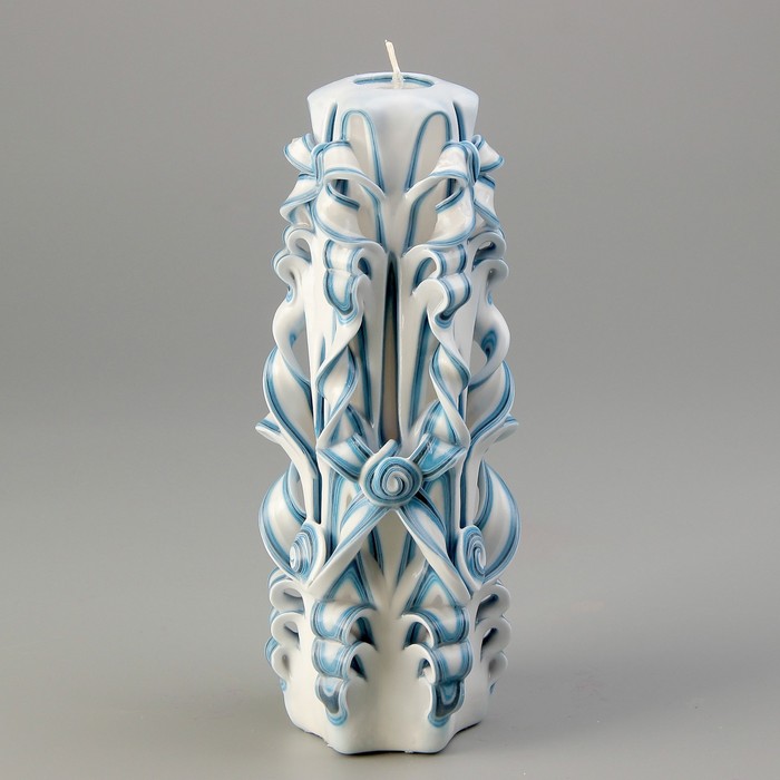 Свеча резная 19 см "Краб" Гжель