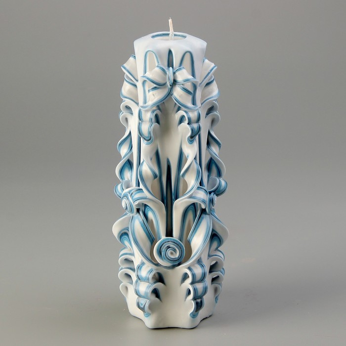 Свеча резная 19 см "Краб" Гжель