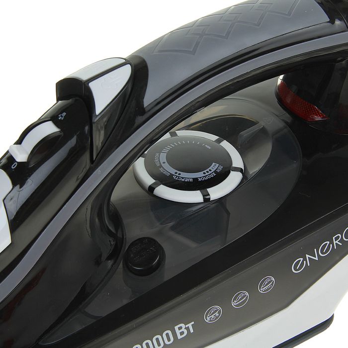 Утюг ENERGY EN-323, 2000 Вт, керамическая подошва, самоочистка, черный