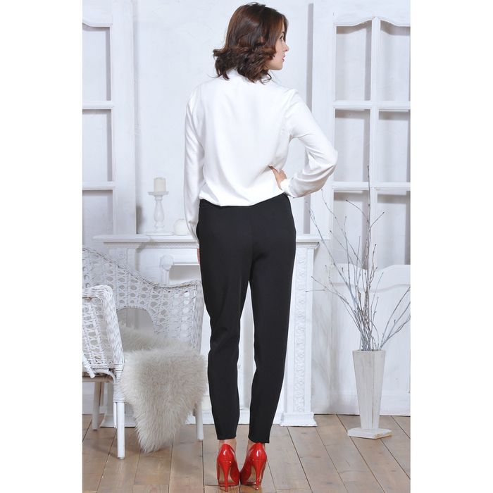 Брюки женские 5466, размер 48, рост 164 см, цвет черный