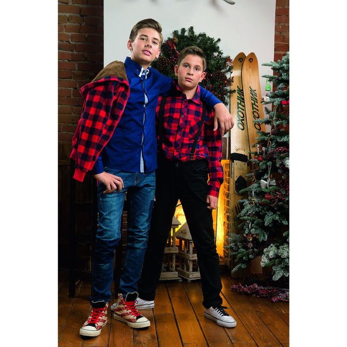 Джемпер для мальчика, рост 140 см, цвет красный