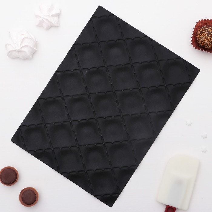 Коврик текстурный 25х18х0,5 см "Метлассе", цвет черный