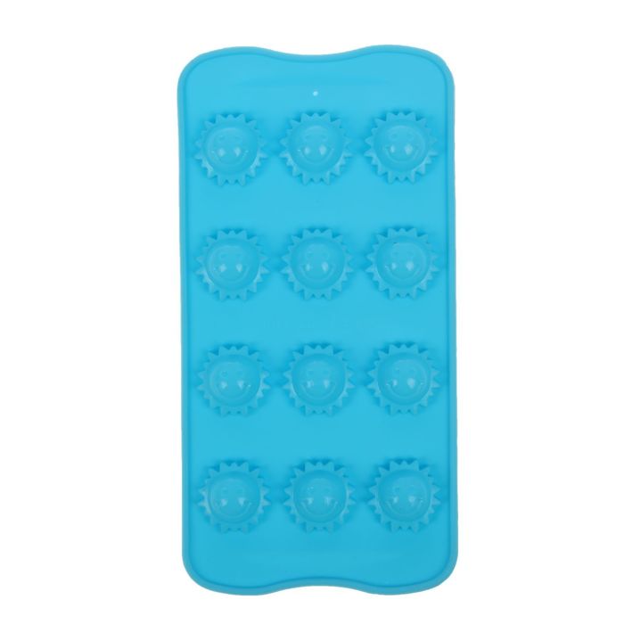 Форма для льда и шоколада, 8 ячеек, 21х10х1,5 см "Солнышко", цвета МИКС