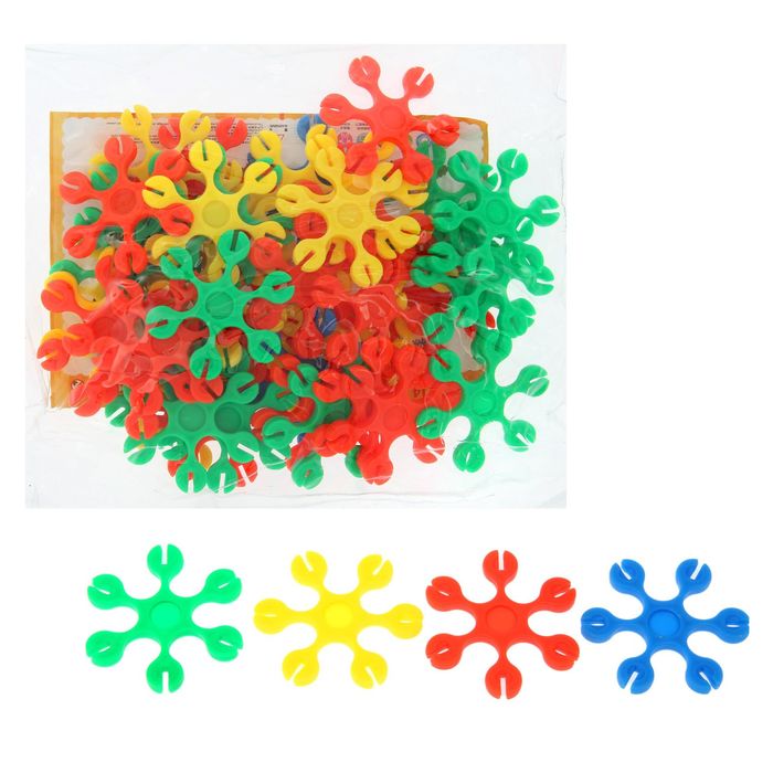 Конструктор «Большие снежинки», 43 детали