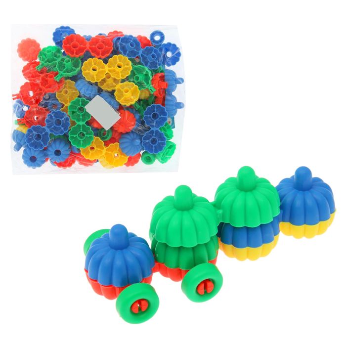 Конструктор «Цветочки», 74 детали