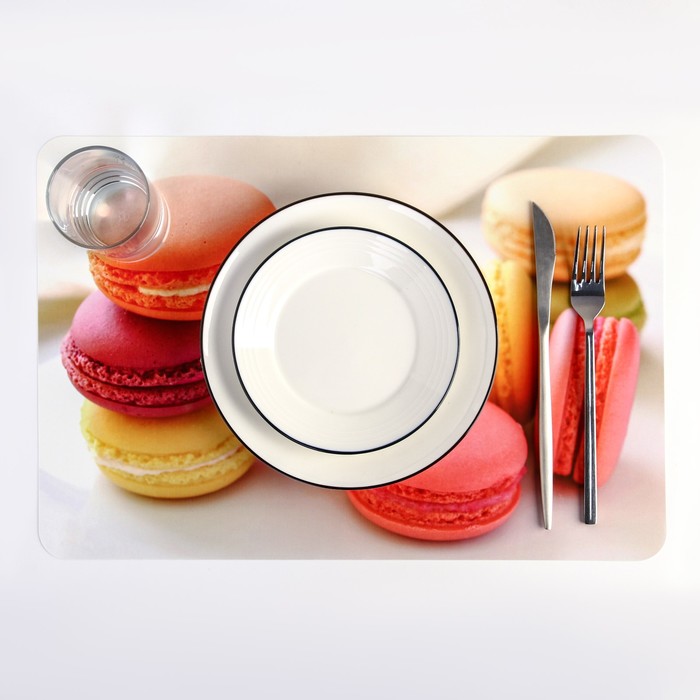 Салфетка кухонная "Макаруны" 42х27 см