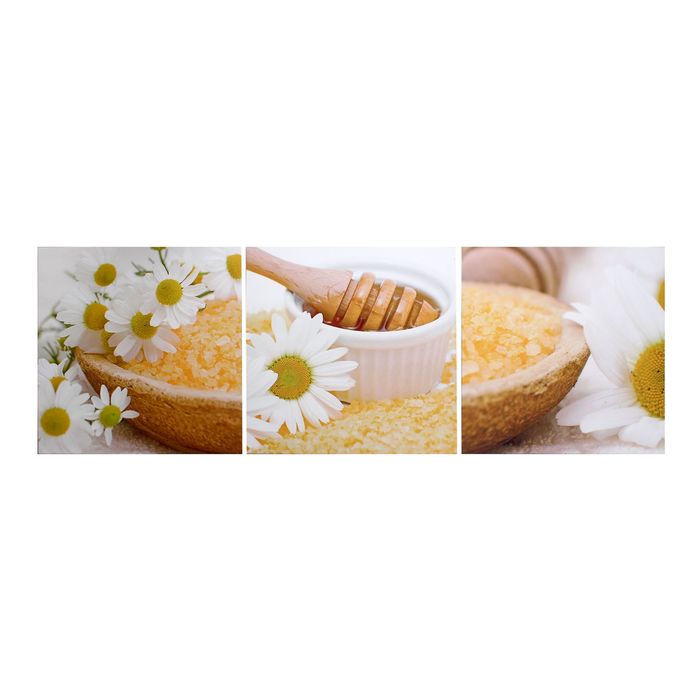 Модульная картина на подрамнике "Spa", 3 шт. — 50×50 см, 50×150 см