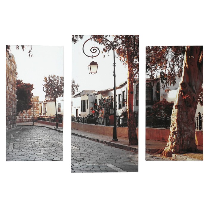 Модульная картина на подрамнике "Бульвар"