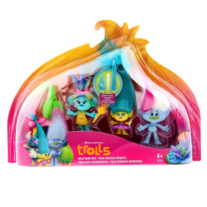 Игровой набор «Тролли», 4 фигурки, МИКС