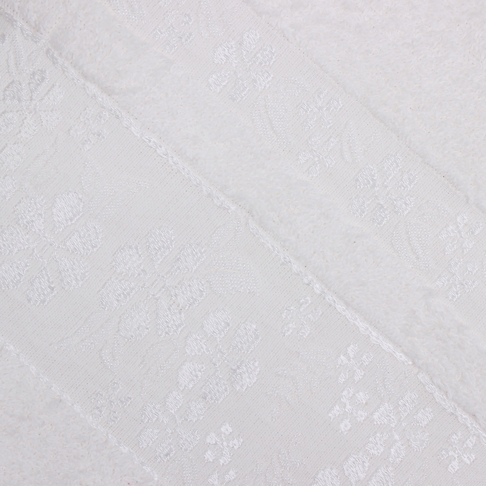 Полотенце махровое DO&CO жаккард 70х140 SUMBUL, цв. кремовый