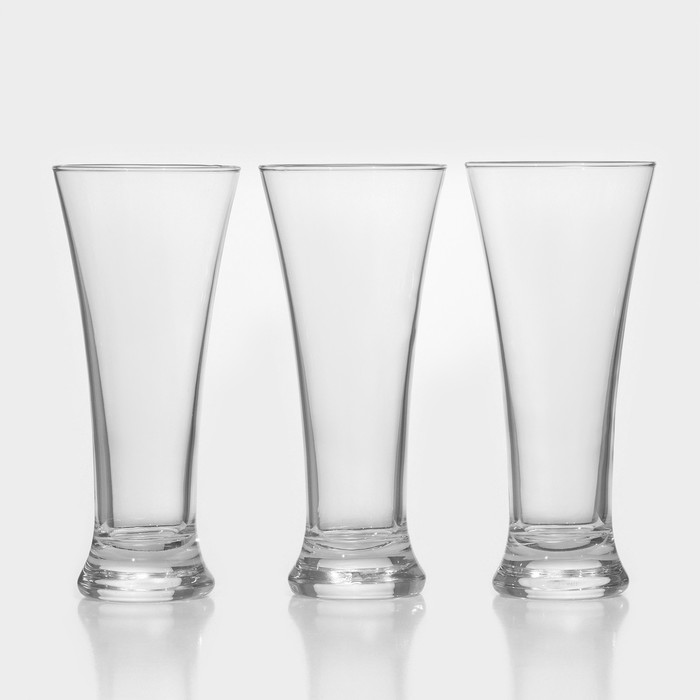 Набор стеклянных стаканов для пива Pub, 320 мл, 3 шт набор стаканов для пива pub