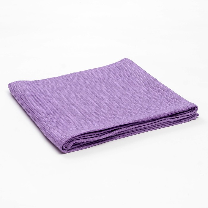Плед вафельный, размер 110х140 см, 240 гр/м, цвет светло-сиреневый