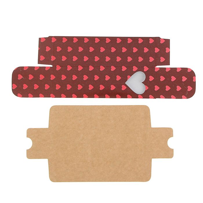 Коробка для сладостей "Знак нежности" пенал с окном, 18 х 5.5 х 5.5 см