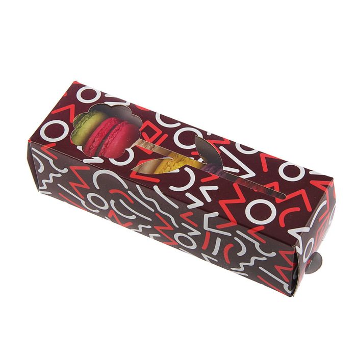 Коробка для сладостей "Десерт близости" пенал с окном, 18 х 5.5 х 5.5 см