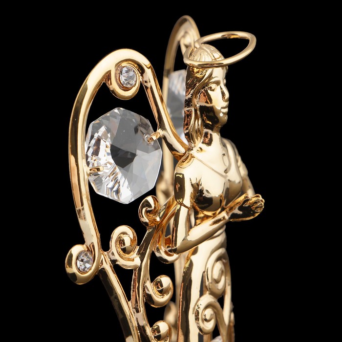 Сувенир «Ангелочек», на подставке, с кристаллами Сваровски, 9 см