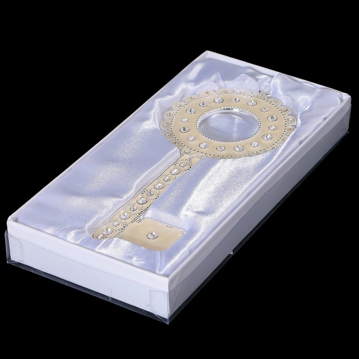 Сувенир «Ключ», подвесной, 0,5х8х18 см, с кристаллами Сваровски