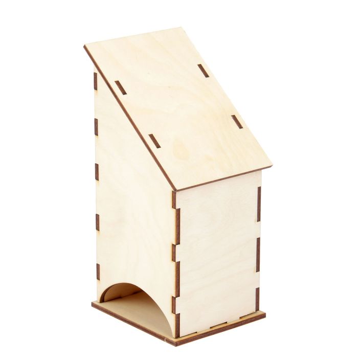 Чайный домик из фанеры "Венеция" высота 19 см (набор 6 деталей)