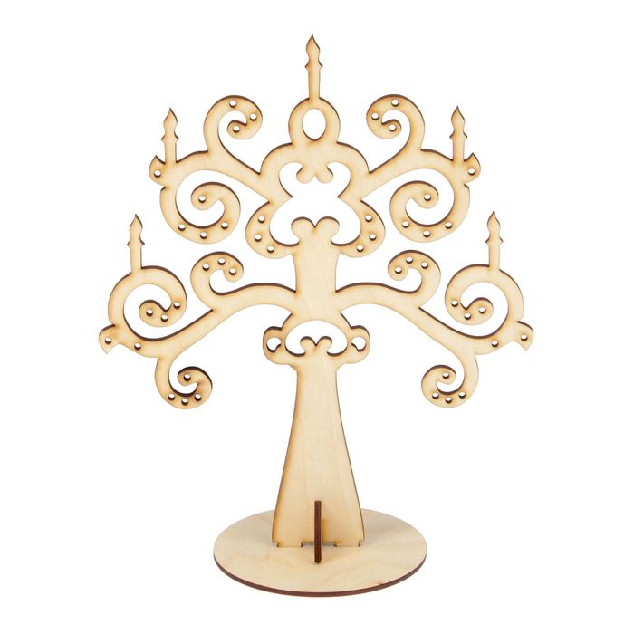 Подставка под бижутерию для декора "Подсвечник кованный", набор 3 детали