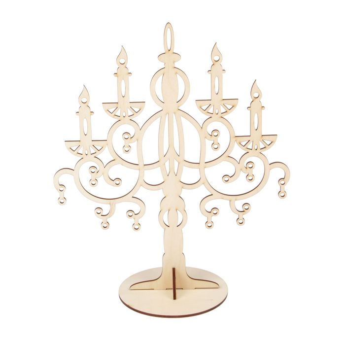 Подставка под бижутерию для декора "Подсвечник винтаж", набор 3 детали