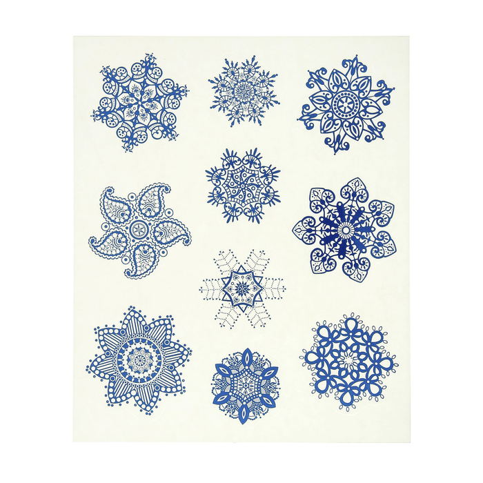 Наклейки Decoretto "Кружевные снежинки", 20х24 см