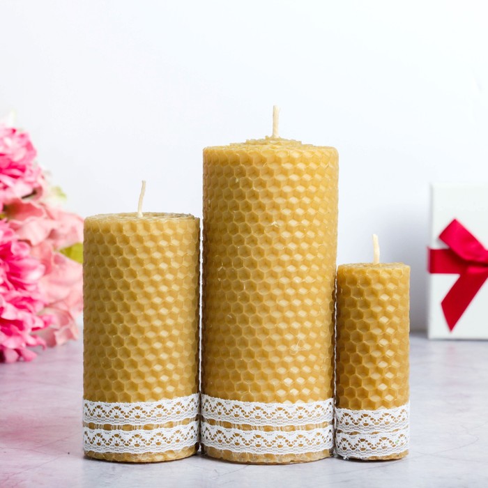 Набор свечей из вощины №1