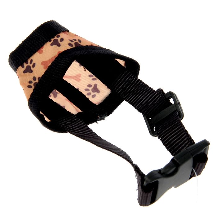 Намордник нейлоновый "Дизайн" №0, длина по носу 3 см, обхват морды 10 см (щенки,чихуахуа), микс цветов