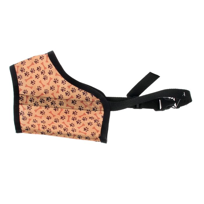 Намордник нейлоновый "Дизайн" №6, длина по носу 9 см, объем морды 27 см (кавказская овчарка), микс цветов