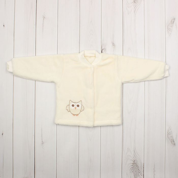 Кофточка с длинными рукавами, рост 80 см, цвет молочный 603-00В-26/80_М