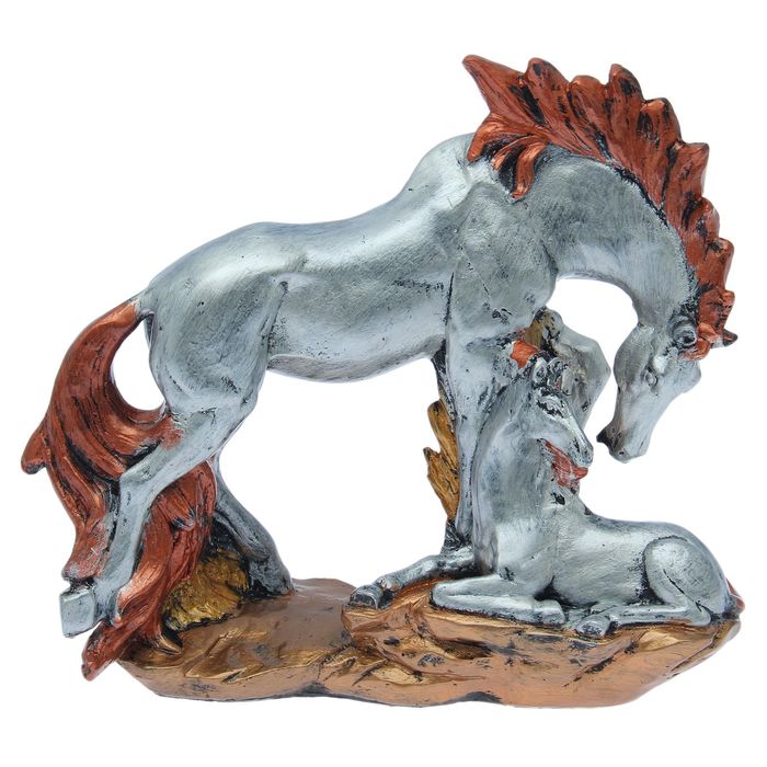 Сувенир "Семья лошадей" серебро