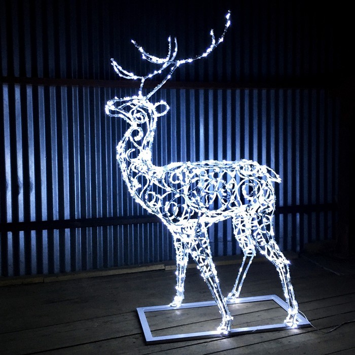 Светодиодная фигура "ОЛЕНЬ", объемная, 2.2 х 1.2 х 0.6 м, статика, 80 Вт