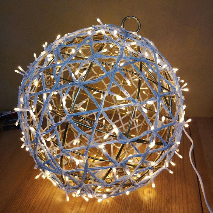 Светодиодная фигура «Шар», 30 × 30 × 30 см, 10 Вт, 220 В светодиодная фигура шар 30 × 30 × 30 см 10 вт 220 в