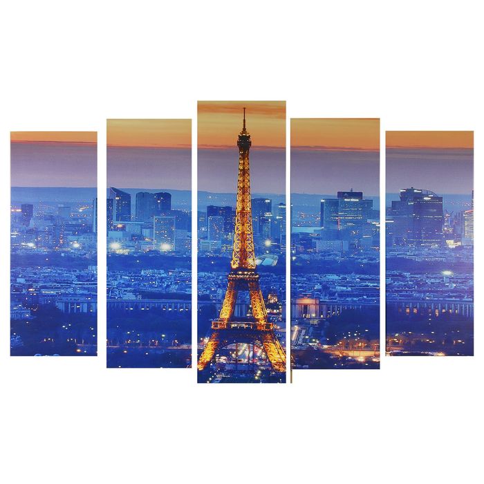 Модульная картина на подрамнике "Эйфелева башня", 125×80 см