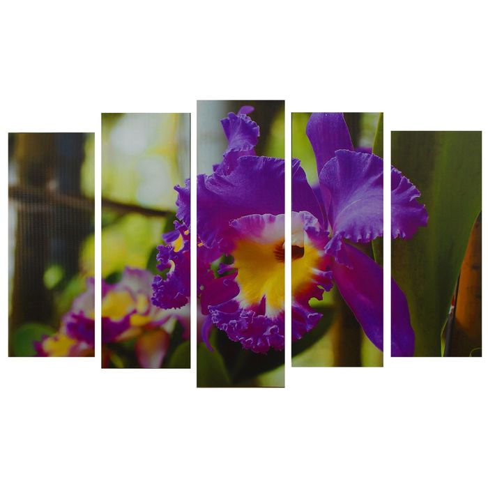 Модульная картина на подрамнике "Ирис", 125×80 см