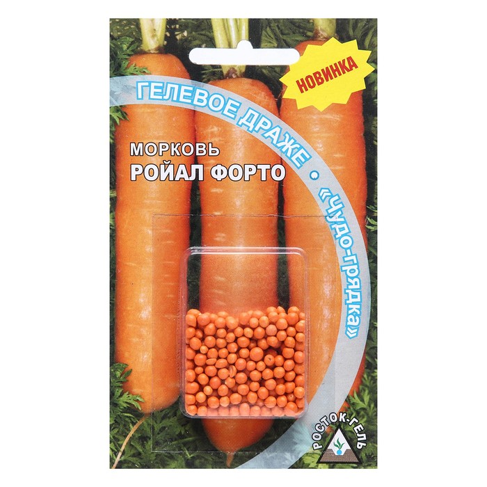 Семена Морковь РОЙАЛ ФОРТО гелевое драже, 300 шт семена морковь ройал форто семена на ленте 6 м