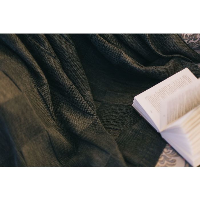 Вязаный плед "Этель" размер 130х180, цвет меланж