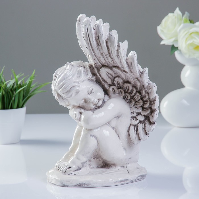 Статуэтка "Ангел Грустный", состаренный 17 × 25 × 15 см