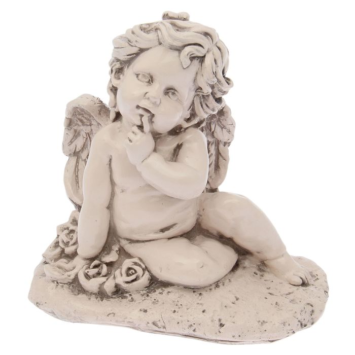 Статуэтка «Ангел на полянке» под старину, 17 × 26 × 27 см