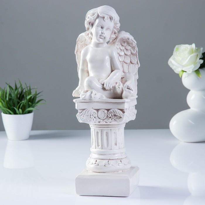 Статуэтка «Ангел на пьедестале» под старину, 15 × 15 × 42 см