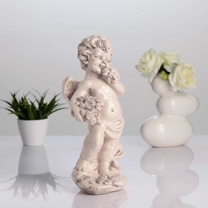 Статуэтка "Ангел с цветами" состаренный 12 × 15 × 35