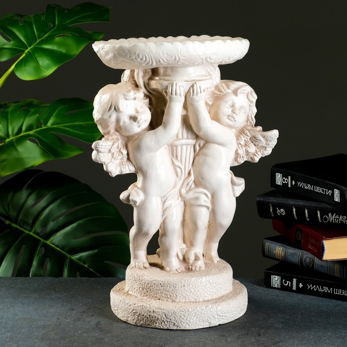 Конфетница "Ангелы" состаренный 45см