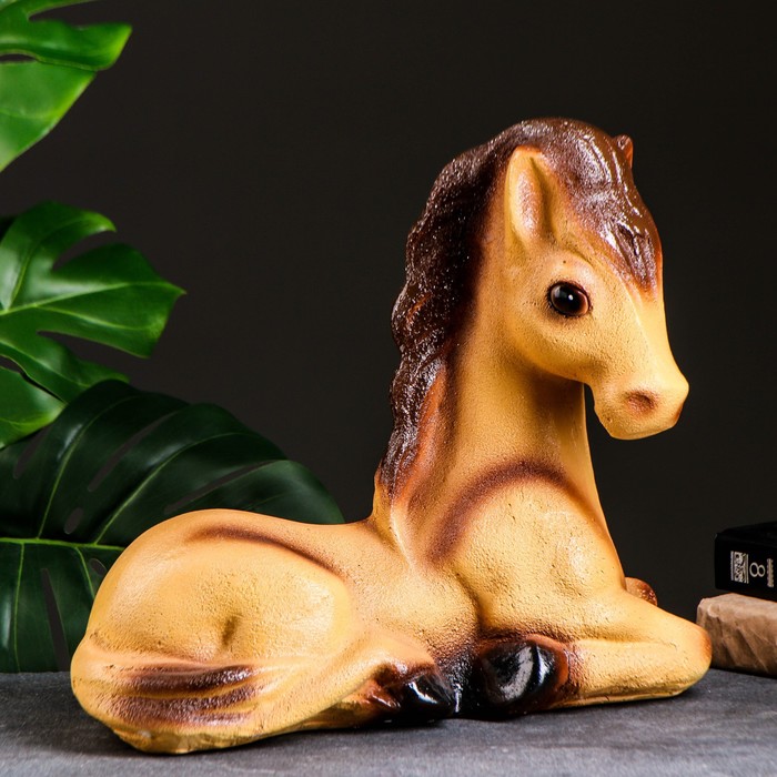 Копилка "Лошадь лежа" большая 38см