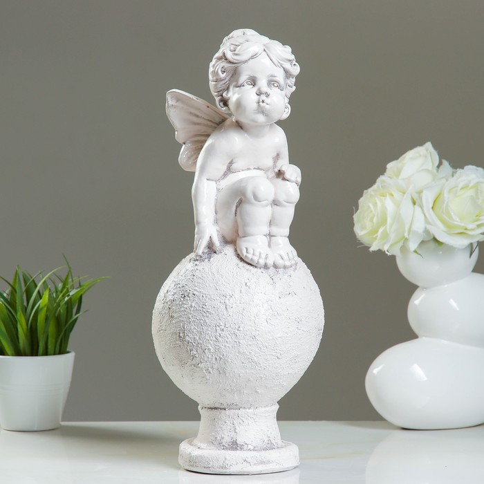 Фигура "Эльфина на шаре" состаренный 18 × 18 × 42