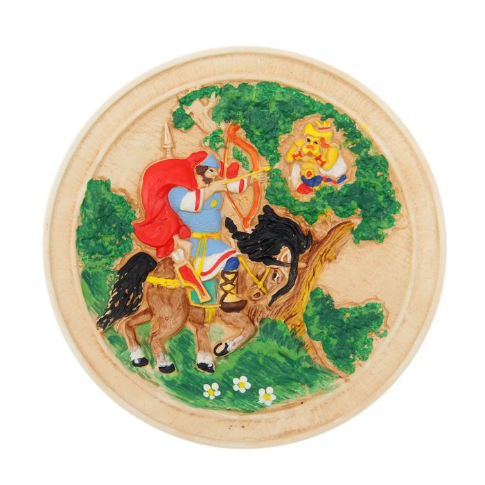 Тарелка сувенирная "Сказка Соловей-разбойник"