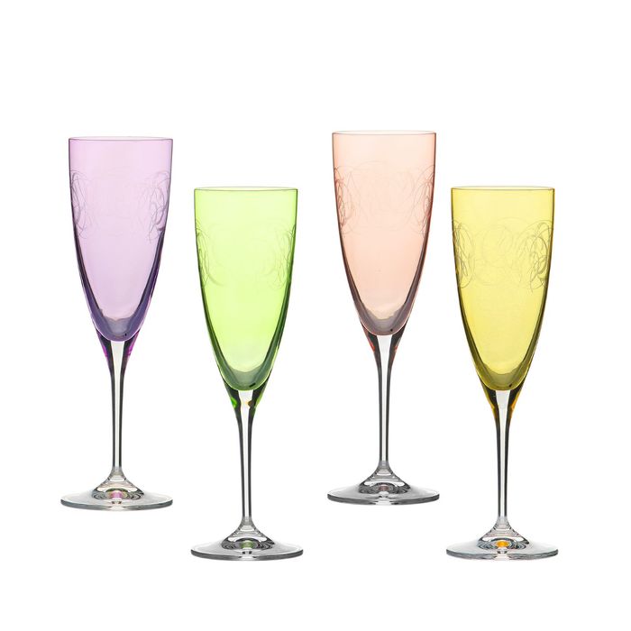 Набор бокалов для шампанского 220 мл "Кейт. Fantasy", 4 шт