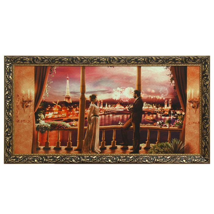Гобеленовая картина "Любовь в Париже"